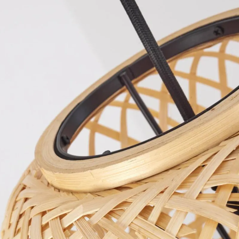 Style Boho-Chic-hofstein Suspension Uguay Noir, 3 lumières