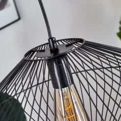 hofstein Suspension Unafo Noir, 1 lumière