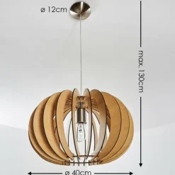 Lampes À Boules-hofstein Suspension Valkom Nickel mat, 1 lumière