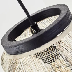 Lampes En Tissu-hofstein Suspension Vallito Noir, 1 lumière