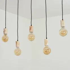 Lampes Vintages & Rétros-hofstein Suspension Vasanello Noir, 5 lumières