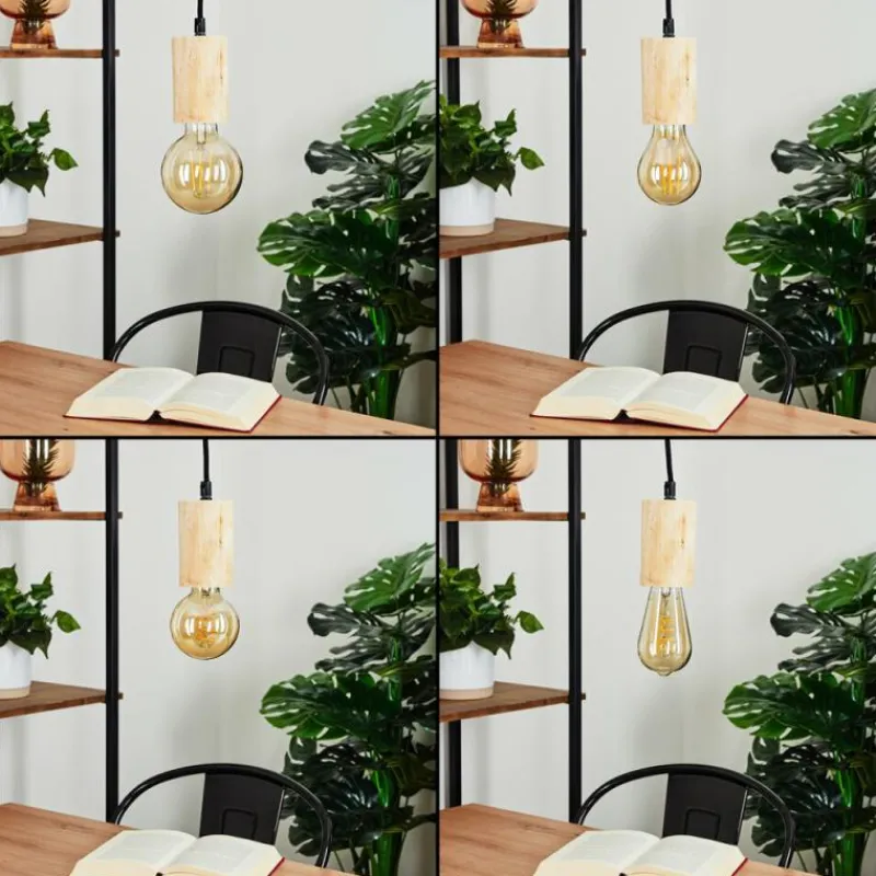 Luminaires Scandinaves-hofstein Suspension Vasanello Noir, 1 lumière