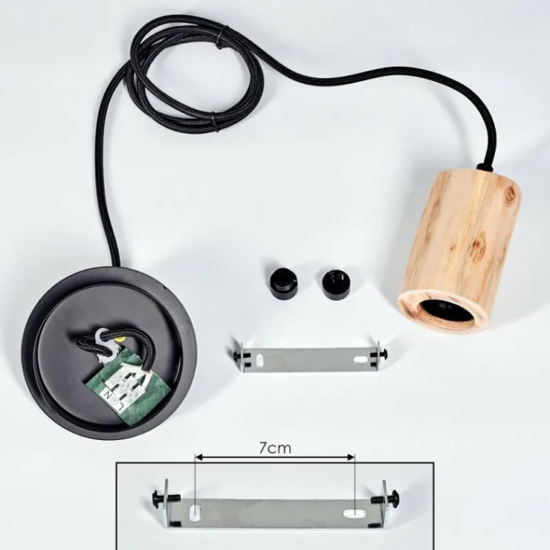 Luminaires Scandinaves-hofstein Suspension Vasanello Noir, 1 lumière