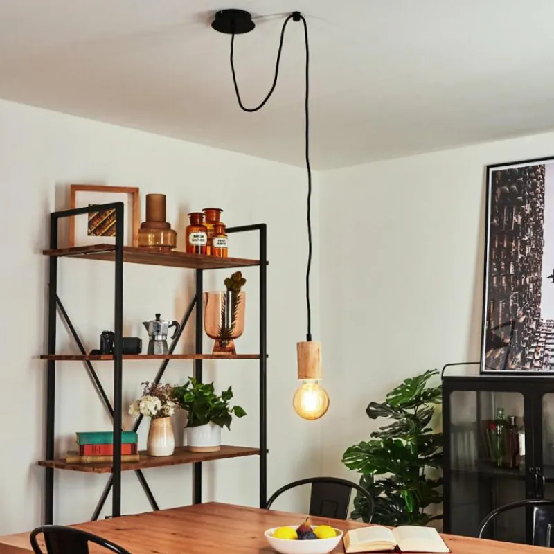 Luminaires Scandinaves-hofstein Suspension Vasanello Noir, 1 lumière