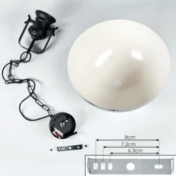 hofstein Suspension Vassen Noir, 1 lumière