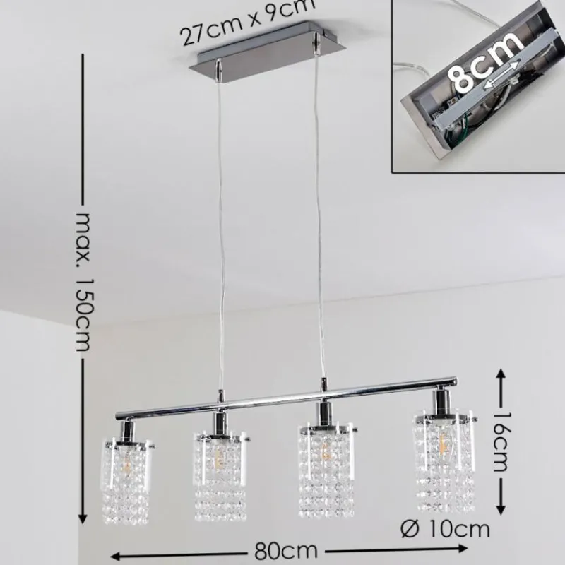 hofstein Suspension Vastervik Chrome, 4 lumières