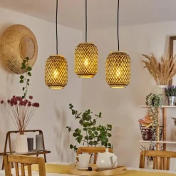 Luminaires Scandinaves-hofstein Suspension Venus Noir, 3 lumières