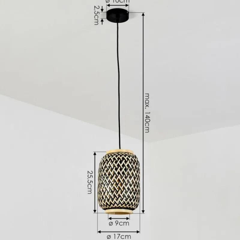 Luminaires Scandinaves-hofstein Suspension Venus Noir, 1 lumière