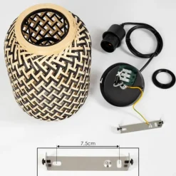 Luminaires Scandinaves-hofstein Suspension Venus Noir, 1 lumière