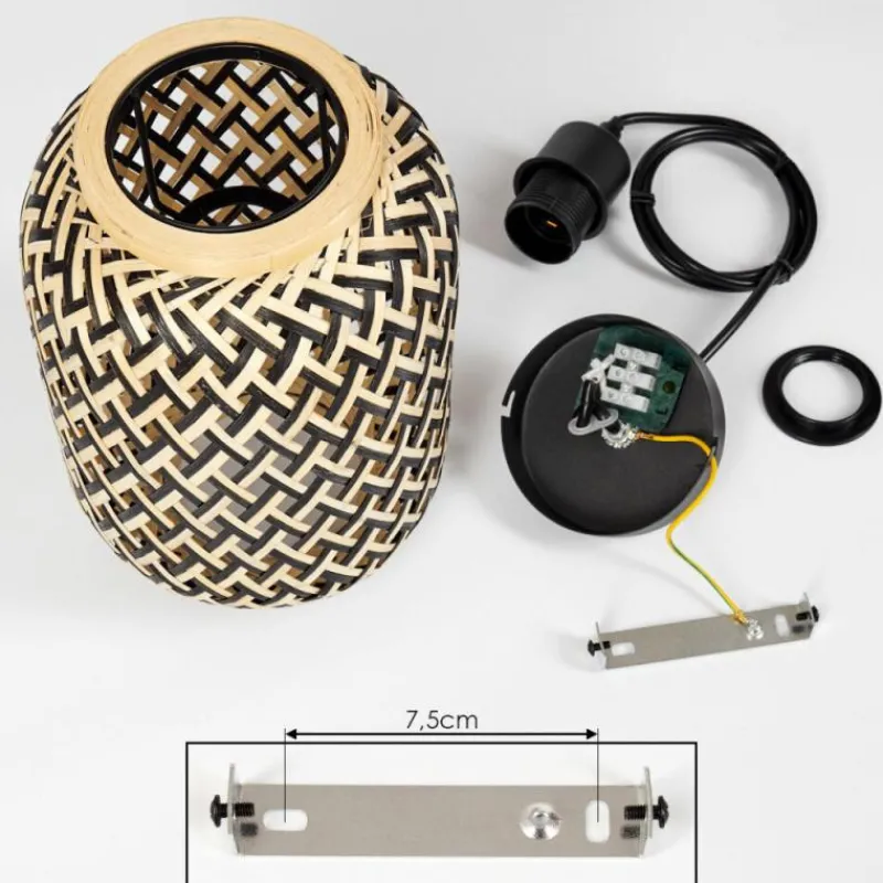 Luminaires Scandinaves-hofstein Suspension Venus Noir, 1 lumière