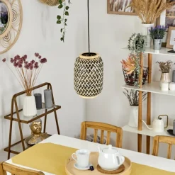 Luminaires Scandinaves-hofstein Suspension Venus Noir, 1 lumière