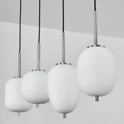 hofstein Suspension Verbania Blanc, 4 lumières