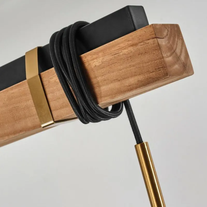 Suspension Verre Fumé-hofstein Suspension Verbania Brun, Laiton, 4 lumières