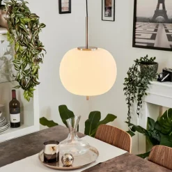 hofstein Suspension Verbania Nickel mat, 1 lumière