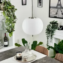 hofstein Suspension Verbania Nickel mat, 1 lumière