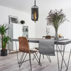 hofstein Suspension Verbania Noir, 1 lumière