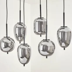 hofstein Suspension Verbania Noir, 6 lumières