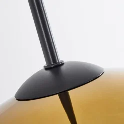 hofstein Suspension Verre 20 cm, 25 cm, 30cm Koyoto Or, Clair, 3 lumières