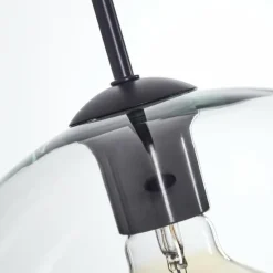 hofstein Suspension Verre 20 cm, 25 cm, 30cm Koyoto Clair, 3 lumières