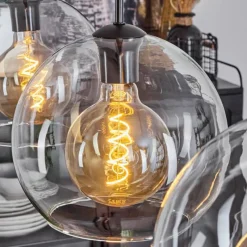 hofstein Suspension Verre 25 cm Koyoto Clair, 4 lumières