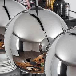 Suspension Verre Fumé-hofstein Suspension Verre 30 cm Koyoto Chrome, Fumé, 4 lumières