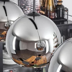 Suspension Verre Fumé-hofstein Suspension Verre 25 cm Koyoto Chrome, Fumé, 3 lumières