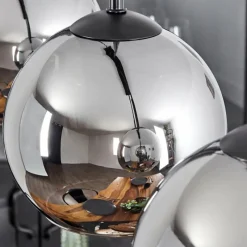 Suspension Verre Fumé-hofstein Suspension Verre 15 cm Koyoto Chrome, Fumé, 5 lumières