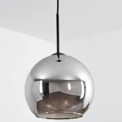 Suspension Verre Fumé-hofstein Suspension Verre 25 cm Koyoto Chrome, Fumé, 1 lumière