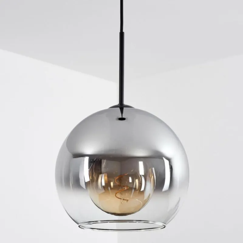 Suspension Verre Fumé-hofstein Suspension Verre 25 cm Koyoto Clair, Fumé, 1 lumière