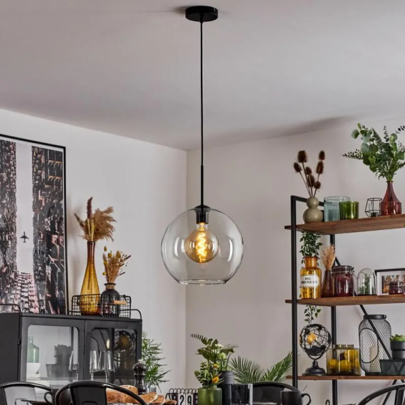 hofstein Suspension Verre 30 cm Koyoto Clair, 1 lumière