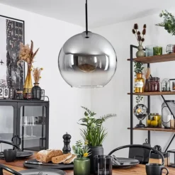 Suspension Verre Fumé-hofstein Suspension Verre 30 cm Koyoto Clair, Fumé, 1 lumière