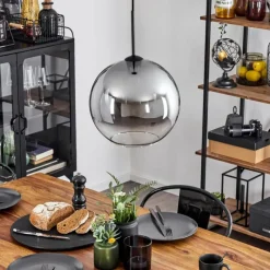 Suspension Verre Fumé-hofstein Suspension Verre 30 cm Koyoto Clair, Fumé, 1 lumière