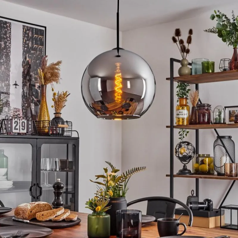 hofstein Suspension Verre 30 cm Koyoto Chrome, 1 lumière