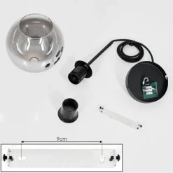 Suspension Verre Fumé-hofstein Suspension Verre 15 cm Koyoto Clair, Fumé, 1 lumière