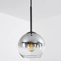 Suspension Verre Fumé-hofstein Suspension Verre 15 cm Koyoto Clair, Fumé, 1 lumière