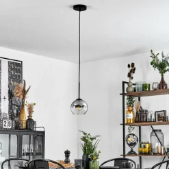 Suspension Verre Fumé-hofstein Suspension Verre 15 cm Koyoto Clair, Fumé, 1 lumière