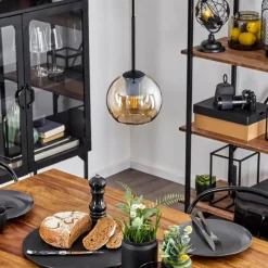 hofstein Suspension Verre 15 cm Koyoto Ambre, 1 lumière