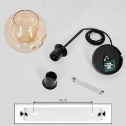 hofstein Suspension Verre 15 cm Koyoto Ambre, 1 lumière