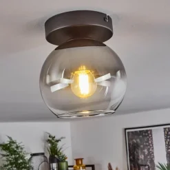 Suspension Verre Fumé-hofstein Suspension Verre 15 cm Koyoto Clair, Fumé, 1 lumière