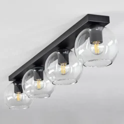 hofstein Suspension Verre 15 cm Koyoto Clair, 4 lumières