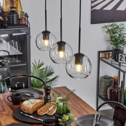 hofstein Suspension Verre 15 cm Koyoto Clair, 3 lumières