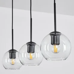 hofstein Suspension Verre 15 cm Koyoto Clair, 3 lumières