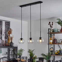 hofstein Suspension Verre 15 cm Koyoto Clair, 3 lumières