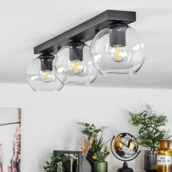 hofstein Suspension Verre 15 cm Koyoto Clair, 3 lumières