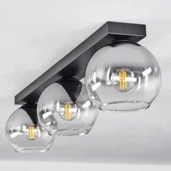 Suspension Verre Fumé-hofstein Suspension Verre 15 cm Koyoto Clair, Fumé, 3 lumières