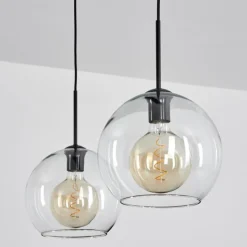 hofstein Suspension Verre 25 cm Koyoto Clair, 2 lumières