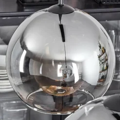 Suspension Verre Fumé-hofstein Suspension Verre 25 cm Koyoto Clair, Fumé, 2 lumières