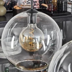 hofstein Suspension Verre 30 cm Koyoto Clair, 2 lumières