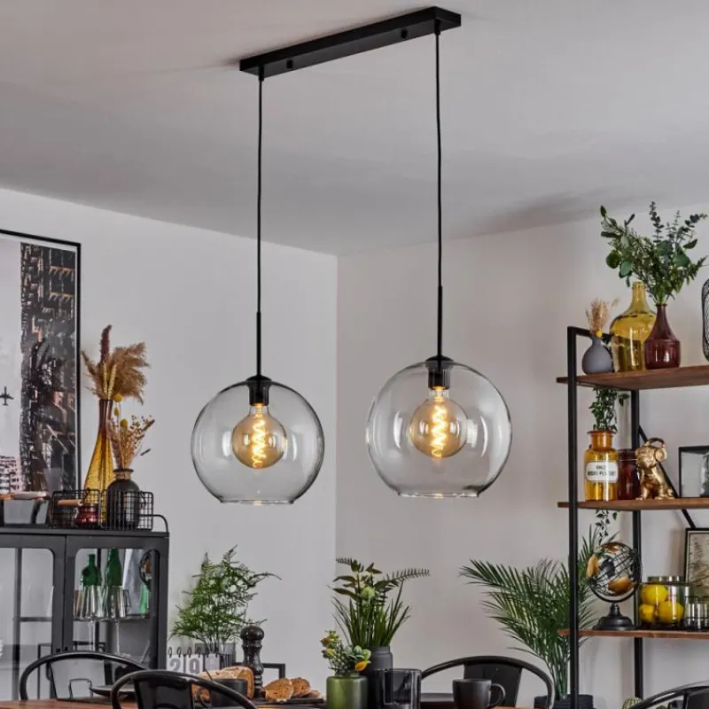 hofstein Suspension Verre 30 cm Koyoto Clair, 2 lumières