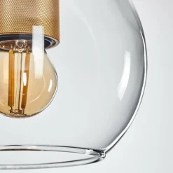 hofstein Suspension Verre 15 cm Koyoto Or, 1 lumière